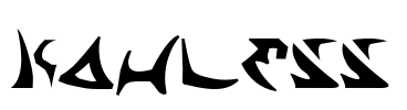 Kahless Font Image