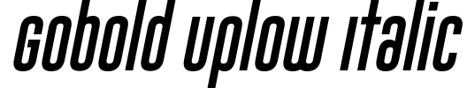 Gobold Uplow Italic