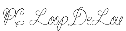 PC LoopDeLou Font Image