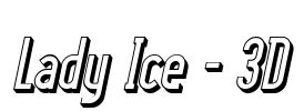 Lady Ice - 3D Font Image