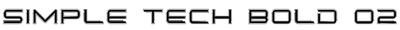 Simple Tech Bold 02 Font Image