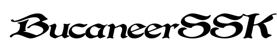 BucaneerSSK Font Image