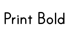 Print Bold Font Image