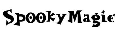 SpookyMagic Font Image
