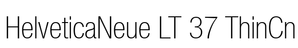 HelveticaNeue LT 37 ThinCn