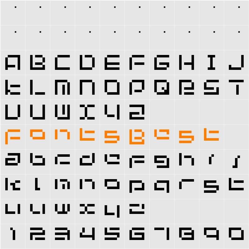 bit-03:urbanfluxer Character Map