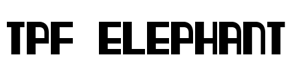 TPF Elephant Font Image