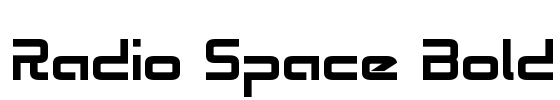 Radio Space Bold Font Image