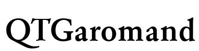 QTGaromand Font Image
