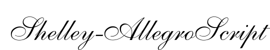 Shelley-AllegroScript Font Image
