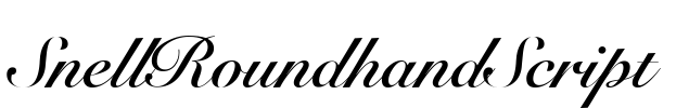 SnellRoundhandScript