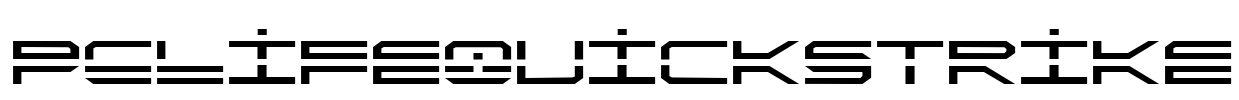 PCLifeQuickStrike Font Image