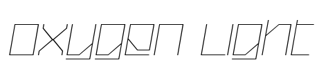 Oxygen Light Font Image