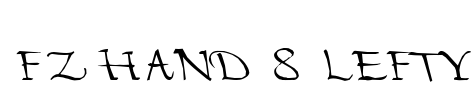 FZ HAND 8 LEFTY Font Image