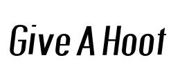 Give A Hoot Font Image