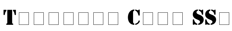 Template Caps SSi Font Image