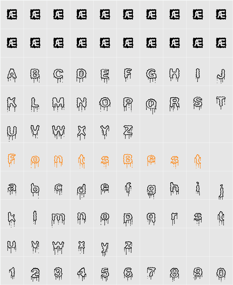 Plasma Drip [Empty] (BRK) Character Map