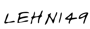 LEHN149 Font Image
