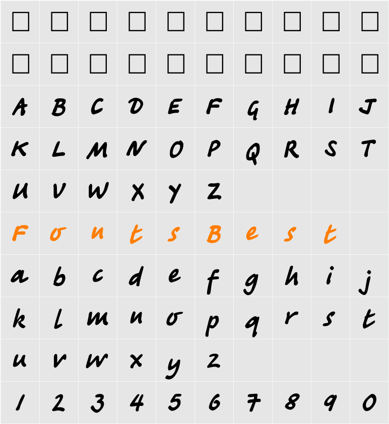 TagirCTT Character Map