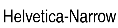 Helvetica-Narrow
