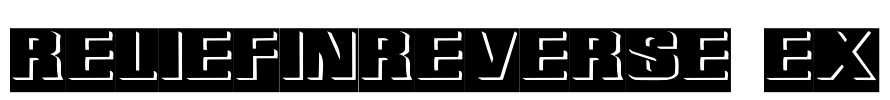 ReliefInReverse Ex Font Image