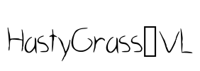 HastyGrass_VL Font Image