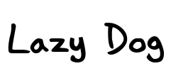 Lazy Dog Font Image