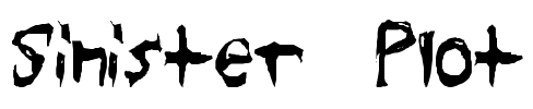 Sinister Plot Font Image