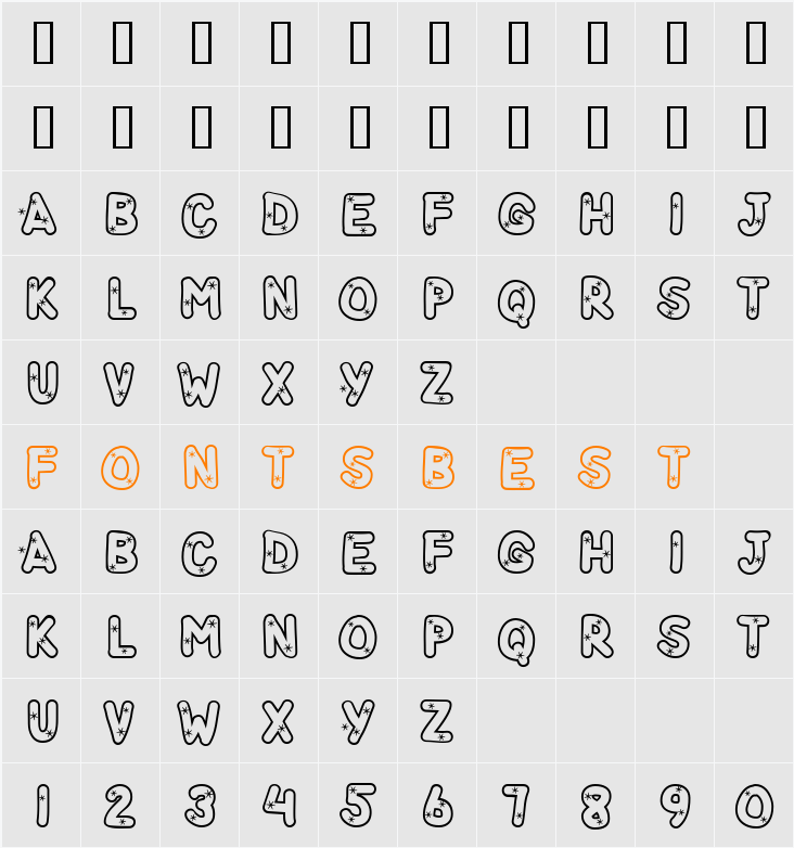 StarryFHope Character Map