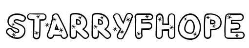 StarryFHope Font Image