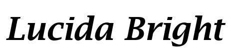 Lucida Bright