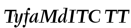 TyfaMdITC TT Font Image