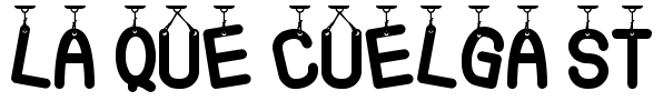 La Que Cuelga St Font Image
