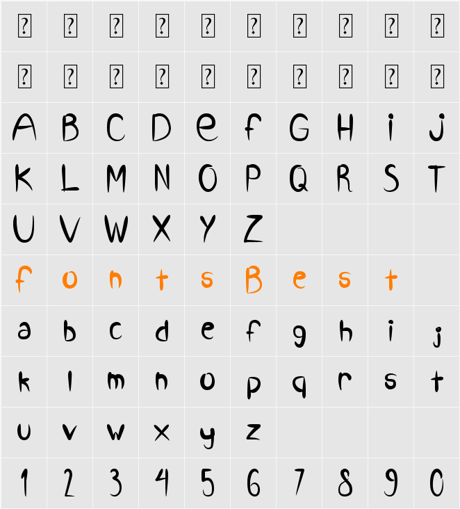 VMF_Style_ttf Character Map