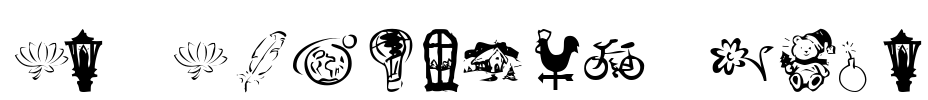 KR Katlings Four Font Image