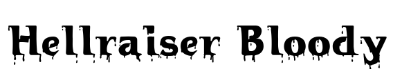 Hellraiser Bloody Font Image
