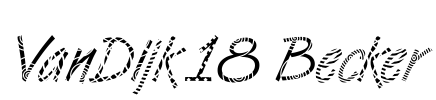 VanDijk18 Becker Font Image