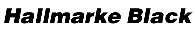 Hallmarke Black Font Image