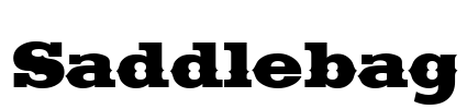 Saddlebag Font Image