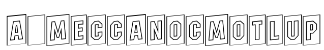 a_MeccanoCmOtlUp Font Image