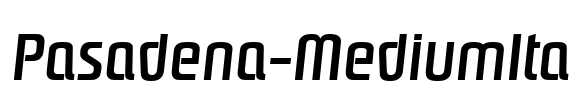 Pasadena-MediumIta Font Image
