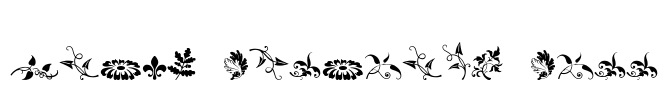 Rough Fleurons Free Font Image