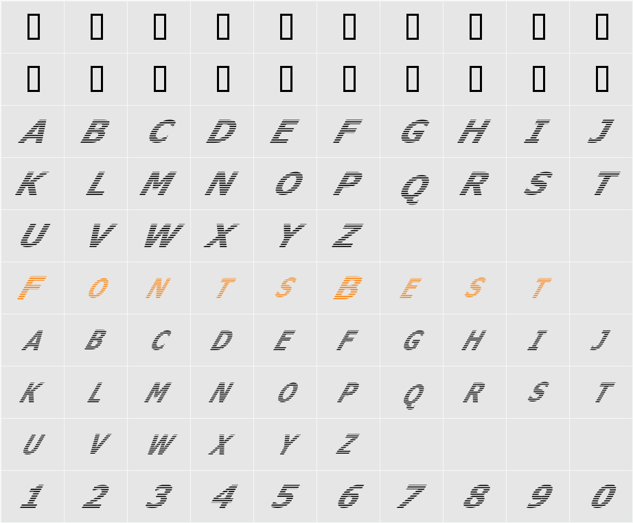 Where is the rest Character Map