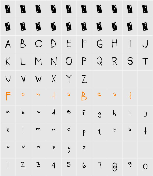 PeacefulViolence Character Map