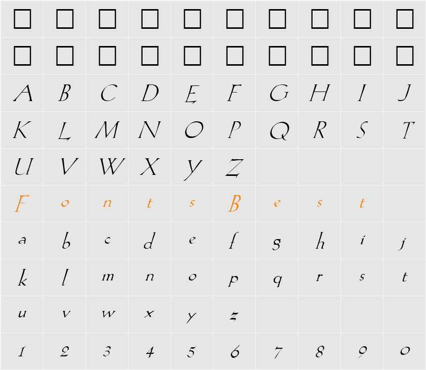 Lilith Character Map