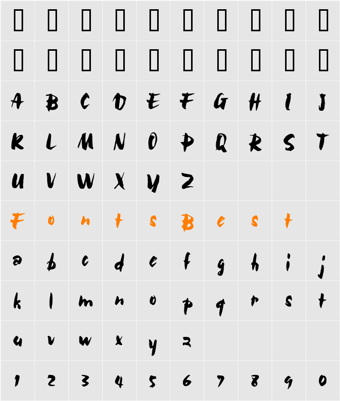 m_Bolid Character Map