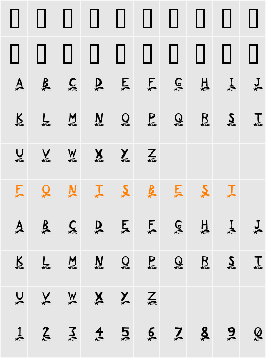 JI-Smeary Character Map