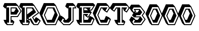 Project3000 Font Image