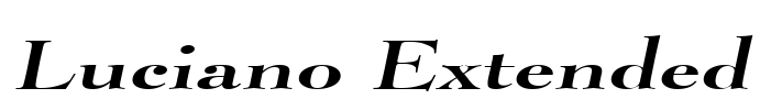 Luciano Extended Font Image