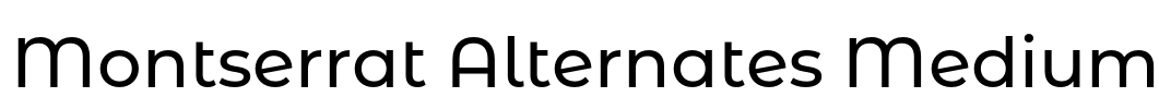 Montserrat Alternates Medium Font Image